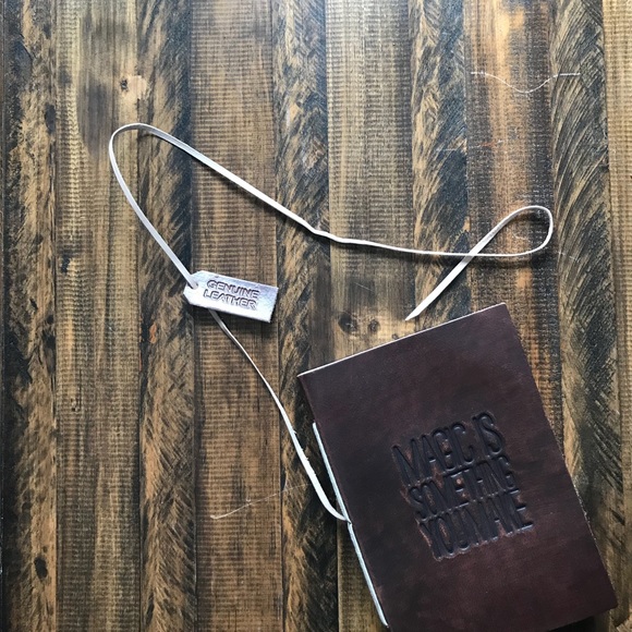 π Genuine Leather Notebook: Magic is something... - Picture 4 of 6